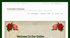 Desktop Screenshot of ingrandmasfootsteps.com